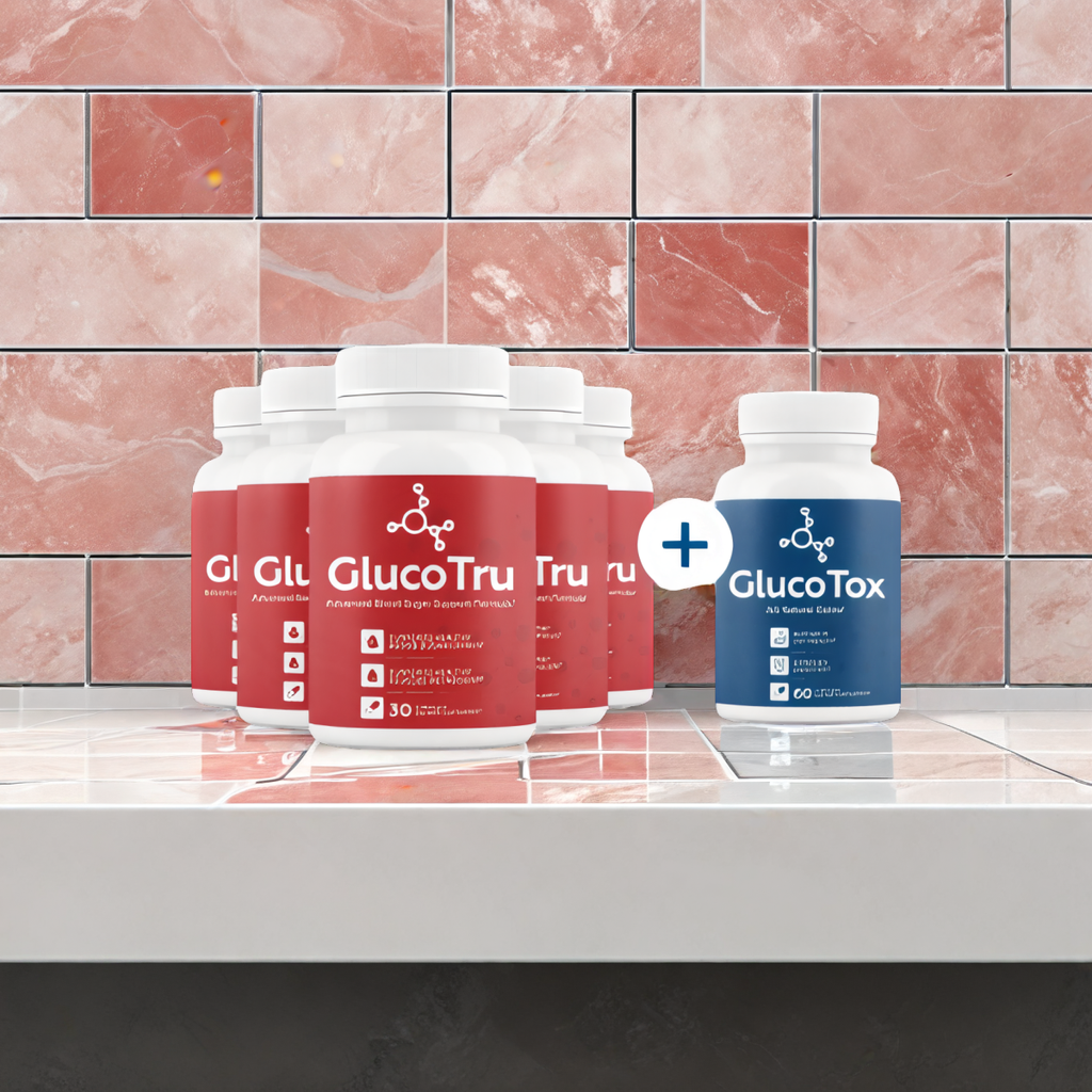GlucoTru - 5 bottles + 1  Bonus +  Shipping