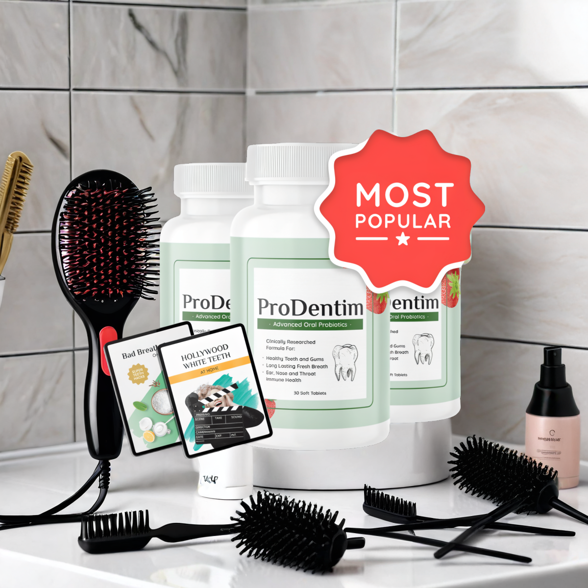 ProDentim - 3 Bottles + 2  Ebooks